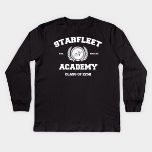 Starfleet Acadmey Class of 2258 White Kids Long Sleeve T-Shirt